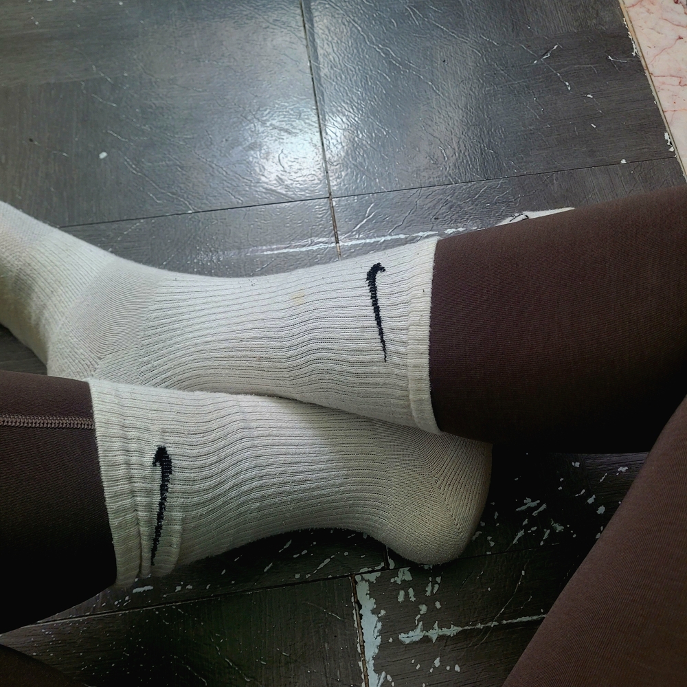 Nike Womens White Crew Socks